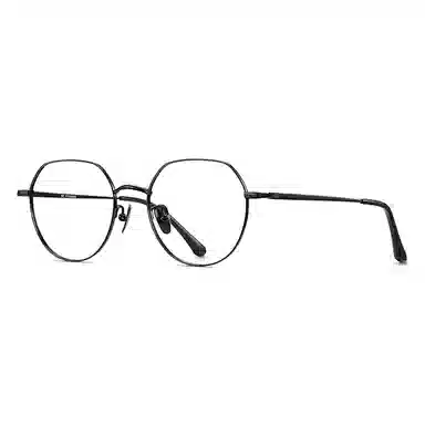 【联系客服可配度数】 苍木优品 超轻纯钛近视眼镜框配全钛多边形钛合金眼睛镜架 β钛 椭圆形 光学镜架 男女同款情侣款