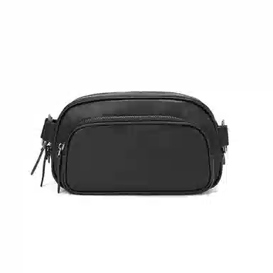 DOSRFINI Medium Black Leather Chest Bag