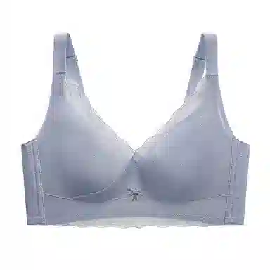 芬腾 大胸显小蕾丝薄杯透气无钢圈聚拢防下垂调整型上托文胸 女款