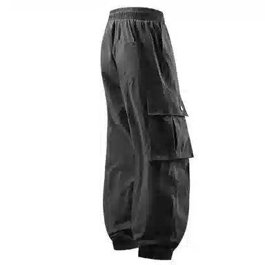 国际米兰足球俱乐部 美式高街复古字母印花简约纯棉宽松机能户外百搭时尚基础款系带束脚多口袋休闲工装裤 男女同款