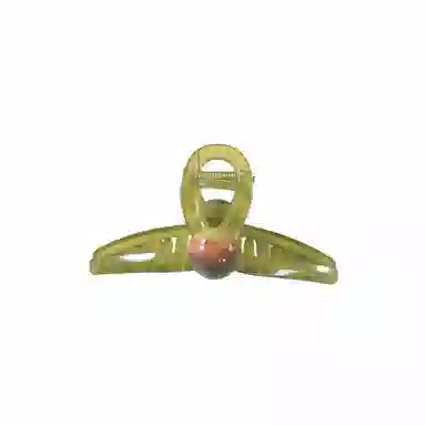 尚先生 冰透绿色亚克力抓夹彩色树脂圆珠鲨鱼夹后脑勺  发卡头饰 发夹 女款