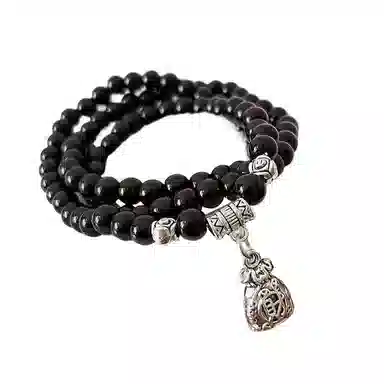 亲喜 福袋 中性新中式山鬼花钱多层串珠古风小众暗黑冷淡酷酷中国风国潮设计感 合金 手串 男女同款情侣款