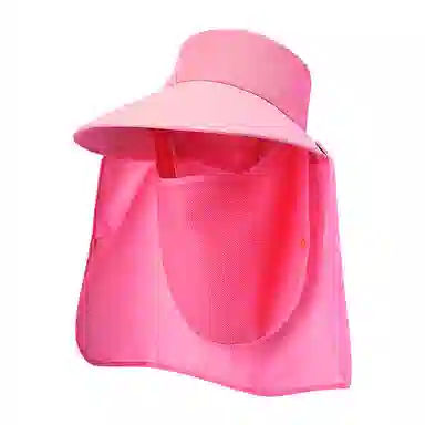 浪莎 防紫外线遮阳钓鱼采茶登山户外骑车全面防护可拆卸 聚酯纤维 防晒帽 女款