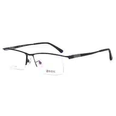 【联系客服可配度数】 康视顿 商务个性眉框 β钛 长方形 光学镜架 男款