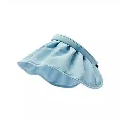 乔丹 纯色设计 棉 防晒帽 女款 白色/蓝色/蓝色