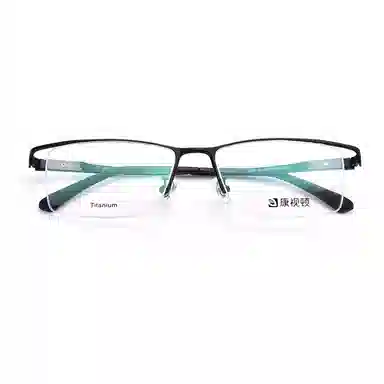 【联系客服可配度数】 康视顿 商务个性眉框 β钛 长方形 光学镜架 男款