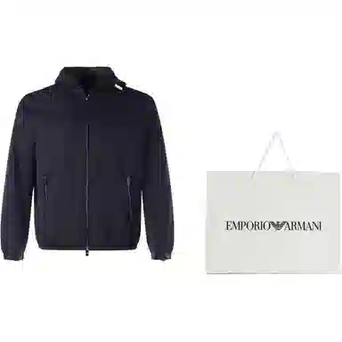 Emporio Armani FW21 Hooded Jacket Navy