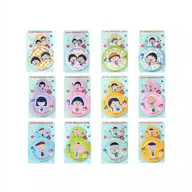 简动文创 樱桃小丸子大头系列 周边吧唧 可爱卡通 马口铁 徽章