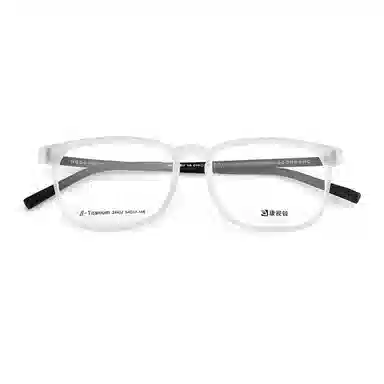 【联系客服可配度数】 康视顿 休闲商务近视眼镜框 β钛 方形 光学镜架 男款 可选蔡司依视路凯米明月镜片
