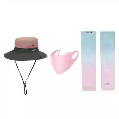 匹克 户外防晒登山运动通风透气可折叠轻盈 大帽檐拼色 聚酯纤维 渔夫帽 男女同款情侣款