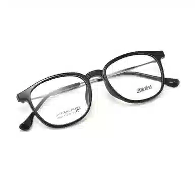 【联系客服可配度数】 康视顿 冷茶色近视素颜 板材镜架β钛 方形 光学镜架 男女同款情侣款