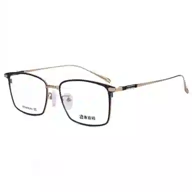 【联系客服可配度数】 康视顿 复古超轻近视眼镜框全框 板材镜架纯钛β钛 方形 光学镜架 男款 可选依视路蔡司明月凯米镜片