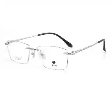 【联系客服可配度数】 康视顿 无框商务 钛 方形 光学镜架 男女同款情侣款