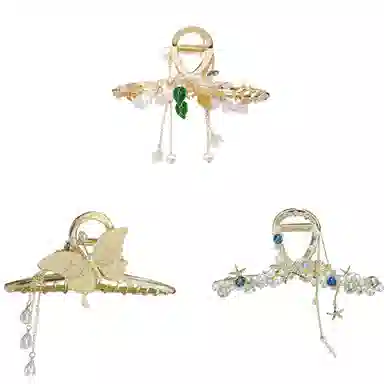 妖娆猫 新中式高端鲨鱼夹后脑勺高级感套装 发夹 女款 礼盒