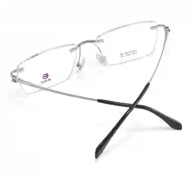 【联系客服可配度数】 康视顿 无框商务 钛 方形 光学镜架 男女同款情侣款