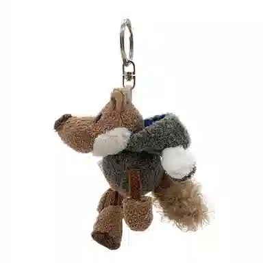 一点潮玩 披着羊皮的狼   迷你钥匙扣 可爱丑萌柔软 玩偶 毛绒挂件