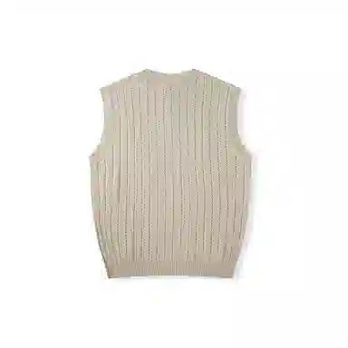 我是大卫 新款韩版潮流宽松毛衣马甲个性百搭外搭针织衫 男款