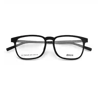 【联系客服可配度数】 康视顿 休闲商务近视眼镜框 β钛 方形 光学镜架 男款 可选蔡司依视路凯米明月镜片