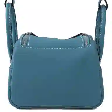 HERMES Lindy 19 Taurillon Clemence D2 NEW BLEU JEAN
