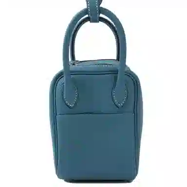HERMES Lindy 19 Taurillon Clemence D2 NEW BLEU JEAN