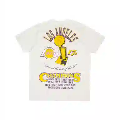 Mitchell & Ness Lakers Logo T-Shirt Oatmeal
