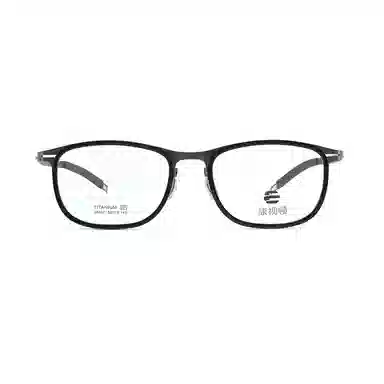 【联系客服可配度数】 康视顿 材框镜腿潮流近视镜框方形 注塑钛β钛 眉毛框/眉线框 光学镜架 男款