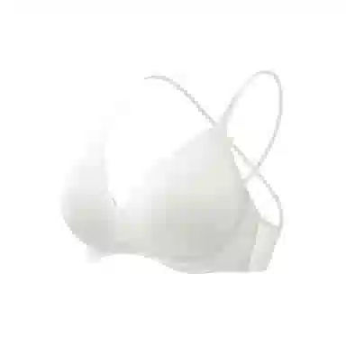 素肌良品 纯色小胸聚拢显大隐形无痕文胸 女款