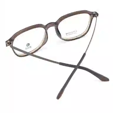 【联系客服可配度数】 康视顿 时尚潮流近视眼镜框 β钛 方形 光学镜架 男女同款情侣款 可选蔡司依视路明月凯米镜片