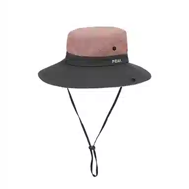 匹克 户外防晒登山运动通风透气可折叠轻盈 大帽檐拼色 聚酯纤维 渔夫帽 男女同款情侣款