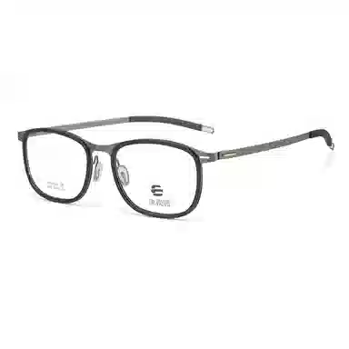 【联系客服可配度数】 康视顿 材框镜腿潮流近视镜框方形 注塑钛β钛 眉毛框/眉线框 光学镜架 男款