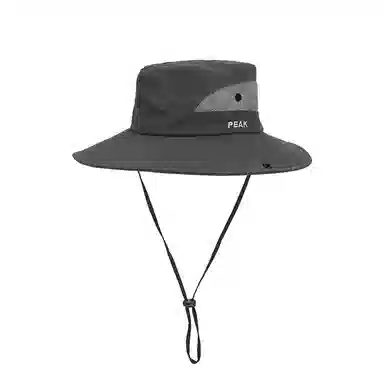 匹克 户外防晒登山运动通风透气可折叠轻盈 大帽檐拼色 聚酯纤维 渔夫帽 男女同款情侣款