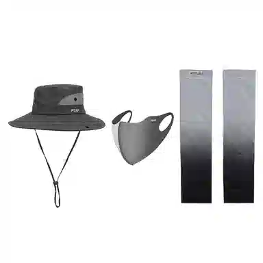 匹克 户外防晒登山运动通风透气可折叠轻盈 大帽檐拼色 聚酯纤维 渔夫帽 男女同款情侣款