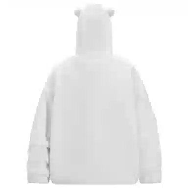 KAKAZZY White Bear Fleece Hoodie