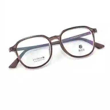 【联系客服可配度数】 康视顿 时尚潮流近视眼镜框 β钛 方形 光学镜架 男女同款情侣款 可选蔡司依视路明月凯米镜片