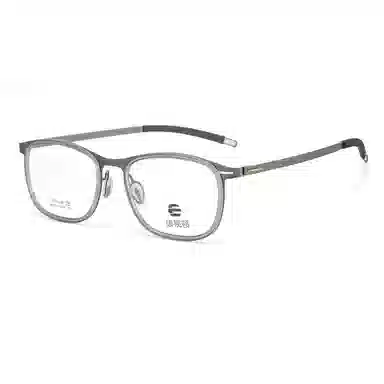 【联系客服可配度数】 康视顿 材框镜腿潮流近视镜框方形 注塑钛β钛 眉毛框/眉线框 光学镜架 男款