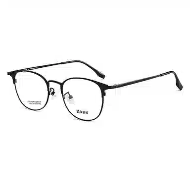 【联系客服可配度数】 康视顿 韩版潮钛小脸复古框 钛β钛板材脚套 眉毛框/眉线框 光学镜架 女款