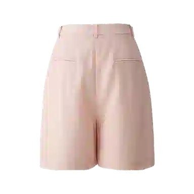 娅丽达 纯色直筒拉链五分休闲短裤 女款