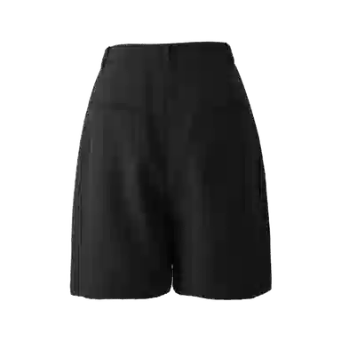 娅丽达 纯色直筒拉链五分休闲短裤 女款