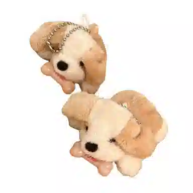 一点潮玩 趴趴狗 迷你可爱骨头狗狗 玩偶 毛绒挂件