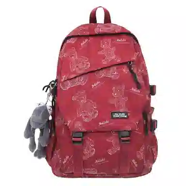 醇龙 大容量简约 尼龙 男女通用 双肩包 多色