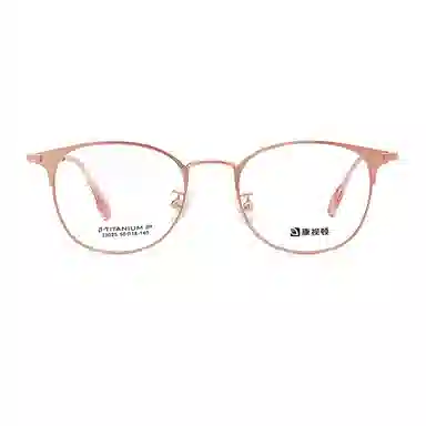 【联系客服可配度数】 康视顿 韩版潮钛小脸复古框 钛β钛板材脚套 眉毛框/眉线框 光学镜架 女款