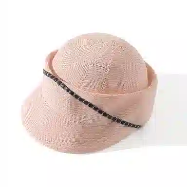 浪莎 显脸小减龄圆顶草编出游防晒遮阳 锦纶 草帽 女款