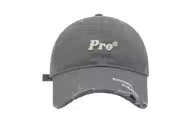 美式街头风格帽 破洞做旧立体字母刺绣时尚潮流大头围显脸小户外运动遮阳帽 棉 鸭舌帽 男女同款情侣款