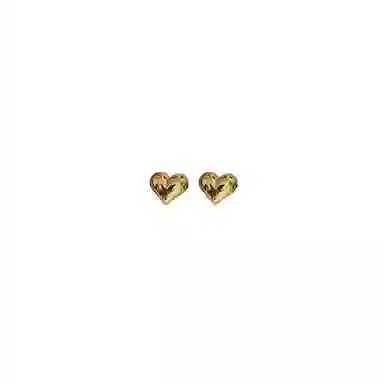 彤彤兔 爱心小清新冷淡风精致小巧耳钉韩版气质女简约心形耳饰