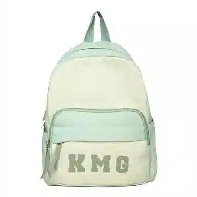 醇龙 撞色字母出游旅行韩系学院风轻便 尼龙 双肩包 常规 粉/蓝/黑/黄/绿