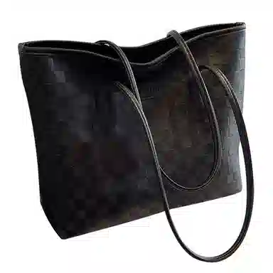 Ainito Woven Tote Bag Black/Khaki