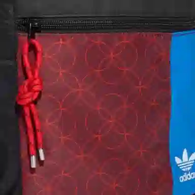 adidas Trefoil Bucket Backpack Black Red Blue