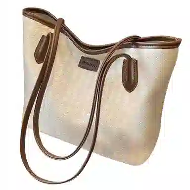 Ainito Woven Tote Bag Black/Khaki