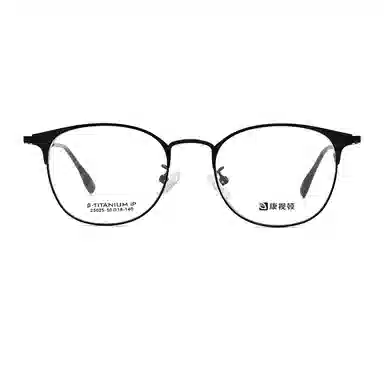 【联系客服可配度数】 康视顿 韩版潮钛小脸复古框 钛β钛板材脚套 眉毛框/眉线框 光学镜架 女款