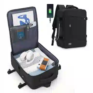 轻骑者 时尚休闲多功能短途旅游出差户外露营防泼水干湿分离可扩容 织物 旅行包电脑包书包背包双肩包 常规 男女同款情侣款 多色